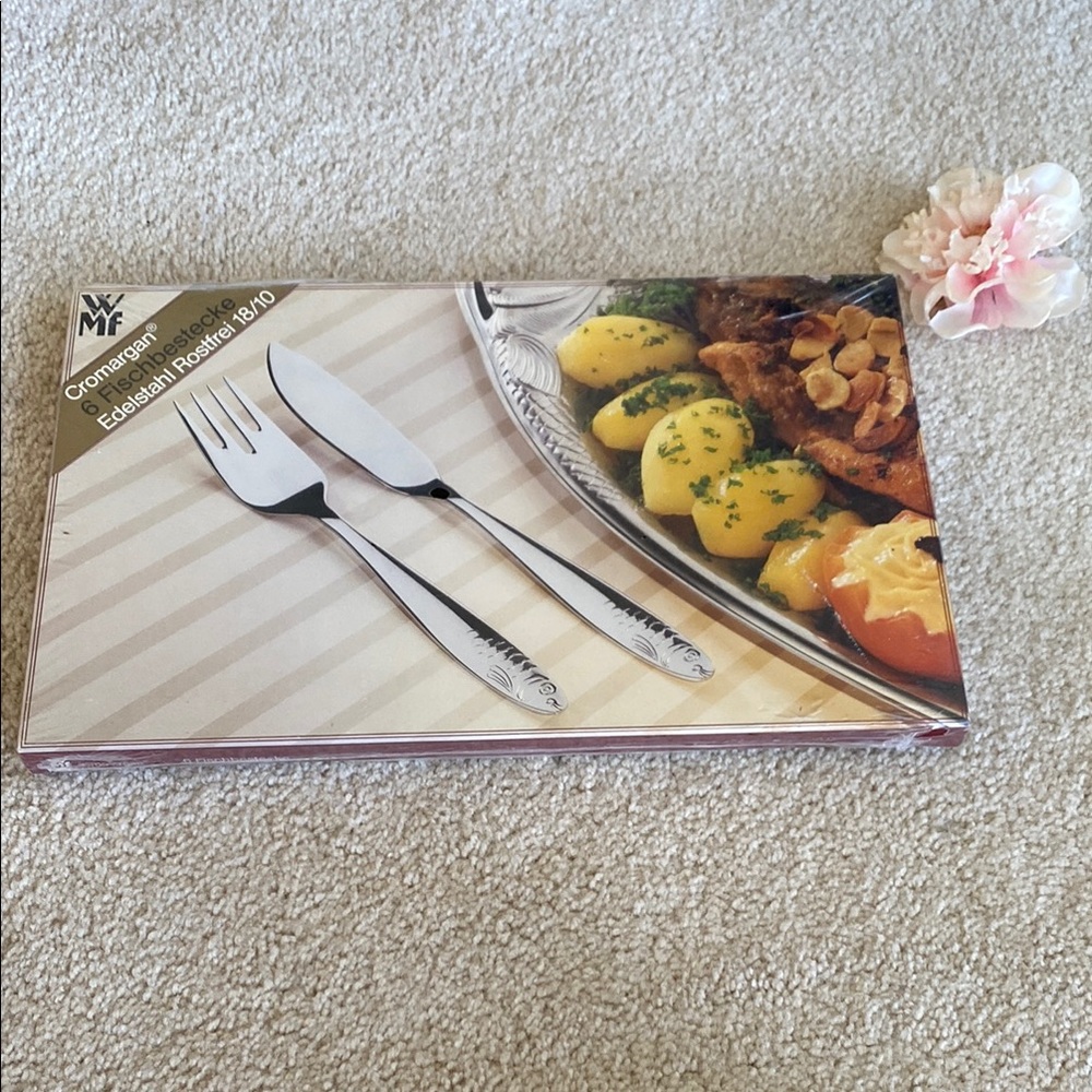 Cromargan Stainless Steel Serving Set, vintage, NIB